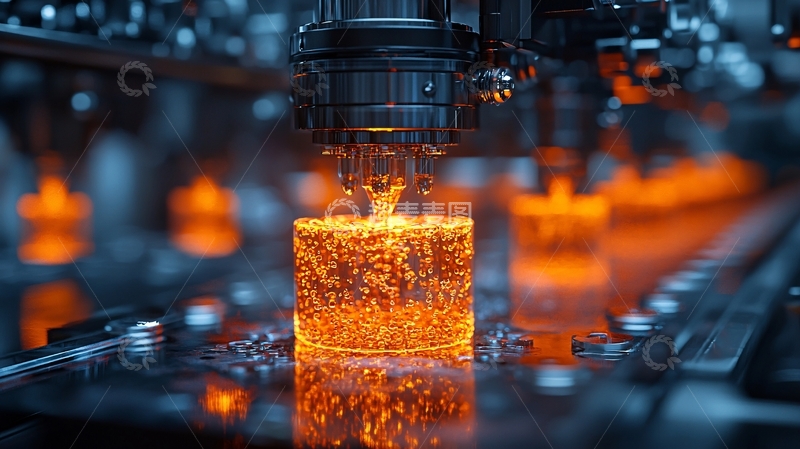 高清大图下载【趣麦麦图】熔融玻璃制品生产线