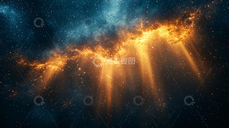 高清大图下载【趣麦麦图】宇宙星云火焰光芒