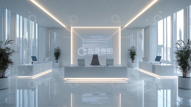 高清大图下载【趣麦麦图】现代化简约办公室