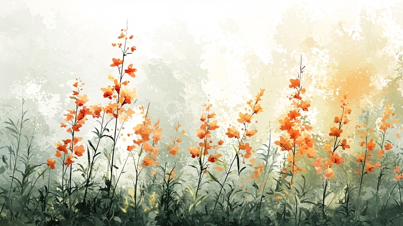 高清大图下载【趣麦麦图】水彩花卉28