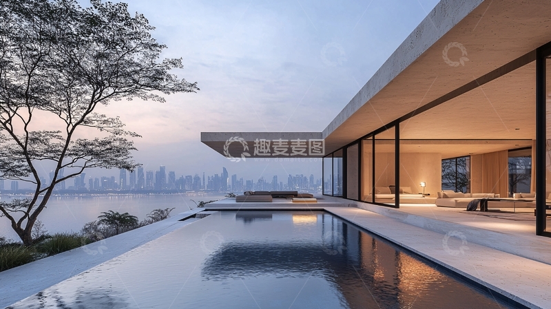 高清大图下载【趣麦麦图】现代简约别墅21
