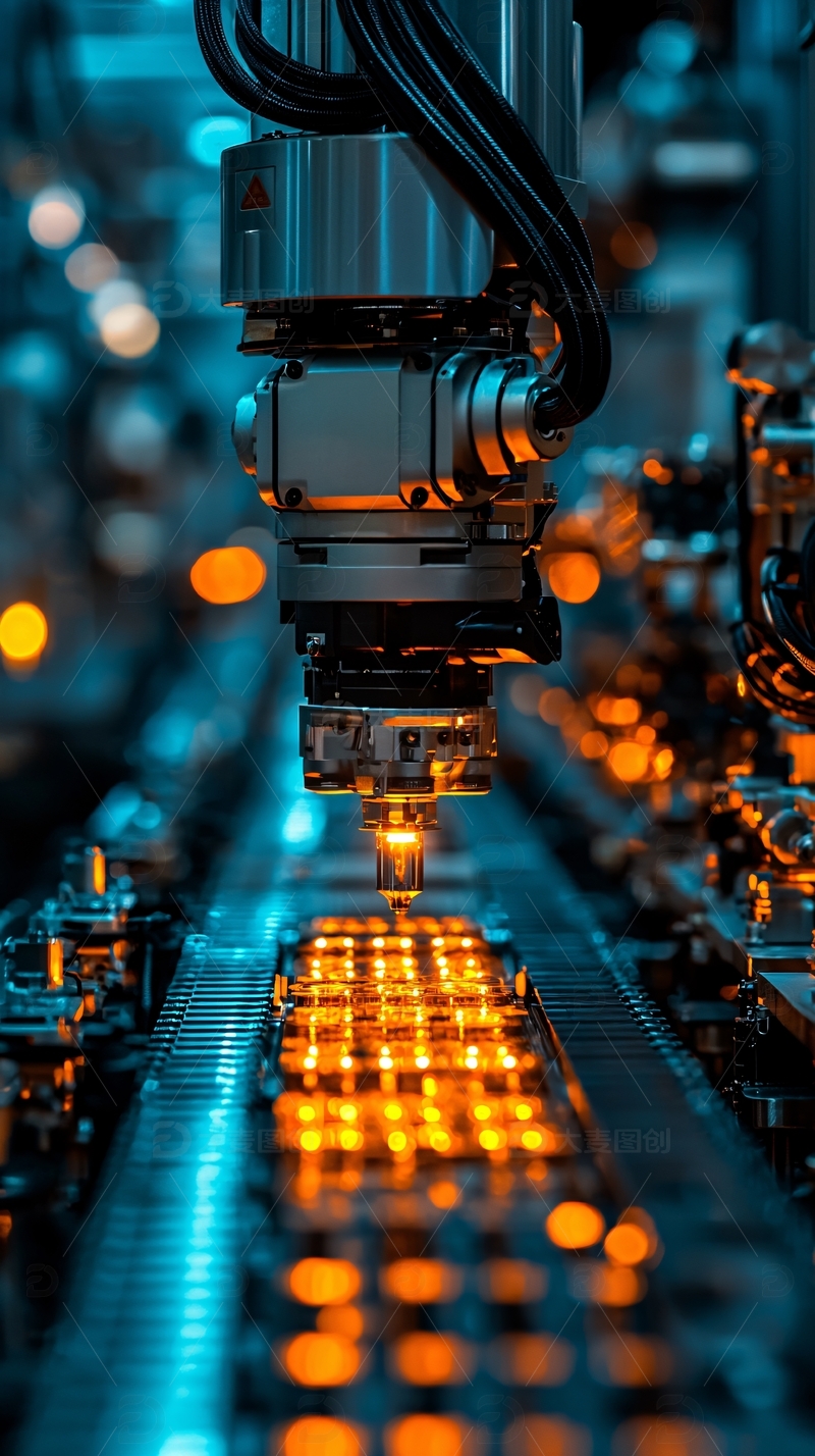 高清大图下载【趣麦麦图】自动化生产线