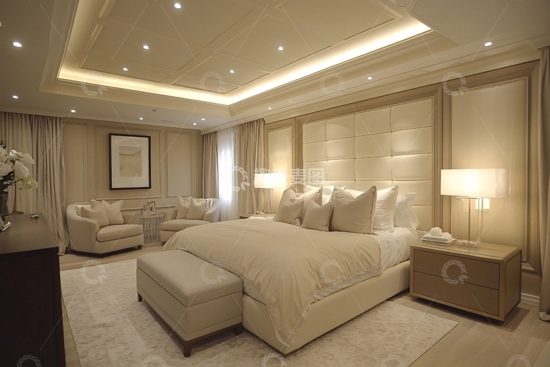 高清大图下载【趣麦麦图】现代简约卧室设计41