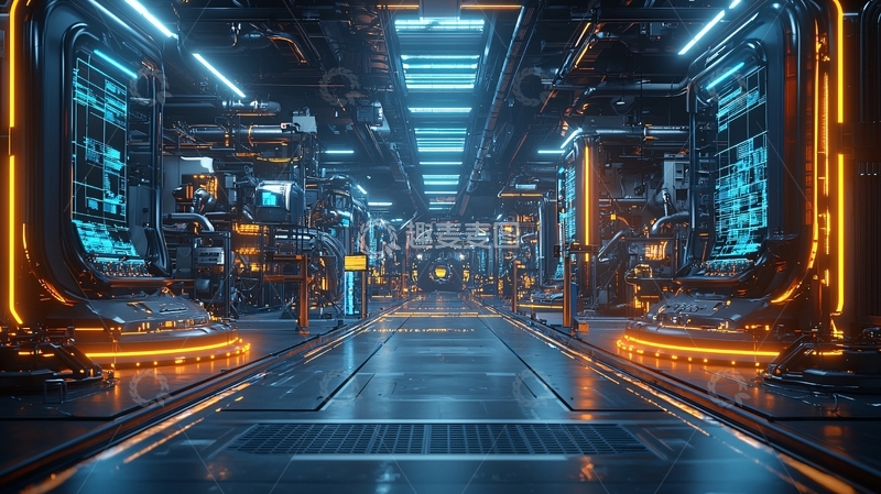 高清大图下载【趣麦麦图】科幻未来感通道