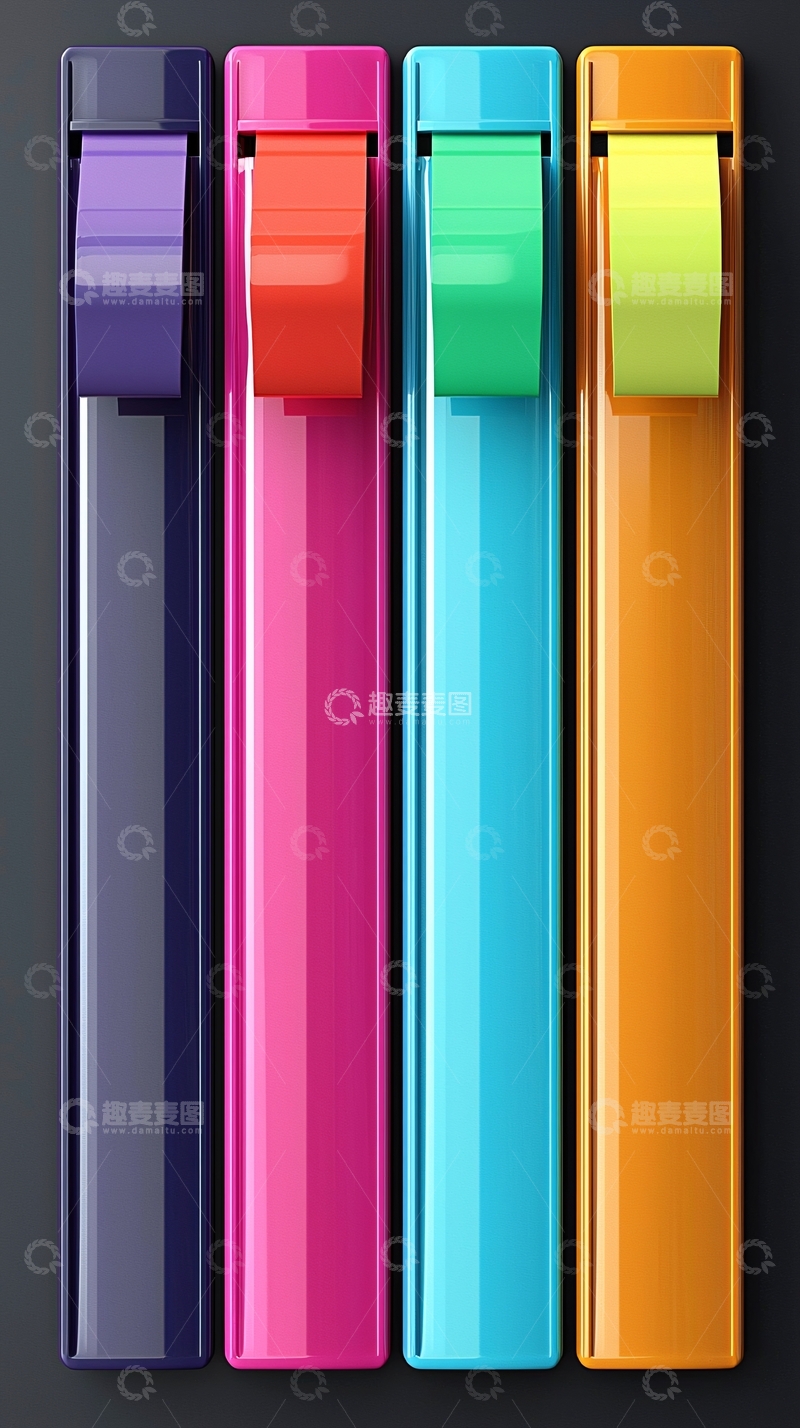 高清大图下载【趣麦麦图】彩色塑料保鲜袋封口器