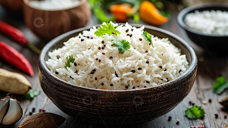 高清大图下载【趣麦麦图】香喷喷的印度香米饭