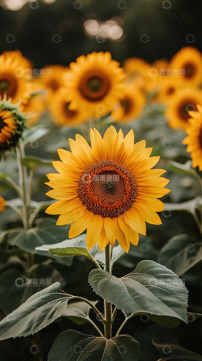 高清大图下载【趣麦麦图】向日葵田野高清图片