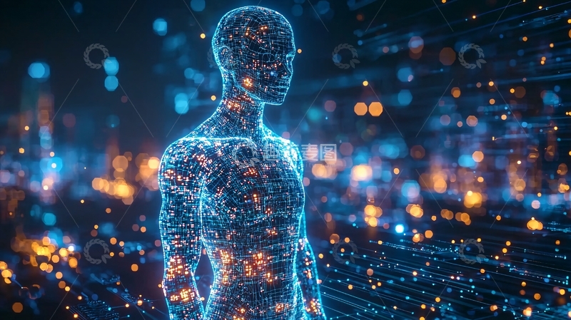 高清大图下载【趣麦麦图】数字人体