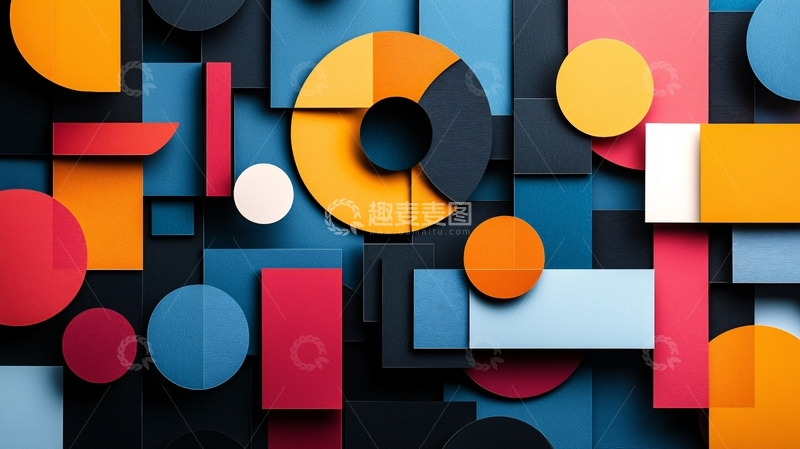 高清大图下载【趣麦麦图】抽象几何图形