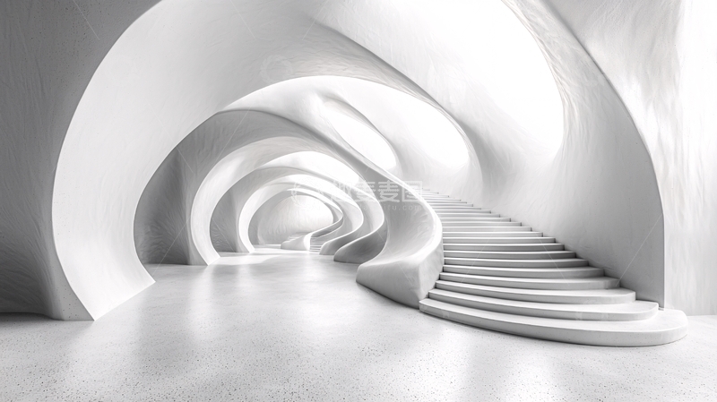 高清大图下载【趣麦麦图】抽象白色建筑