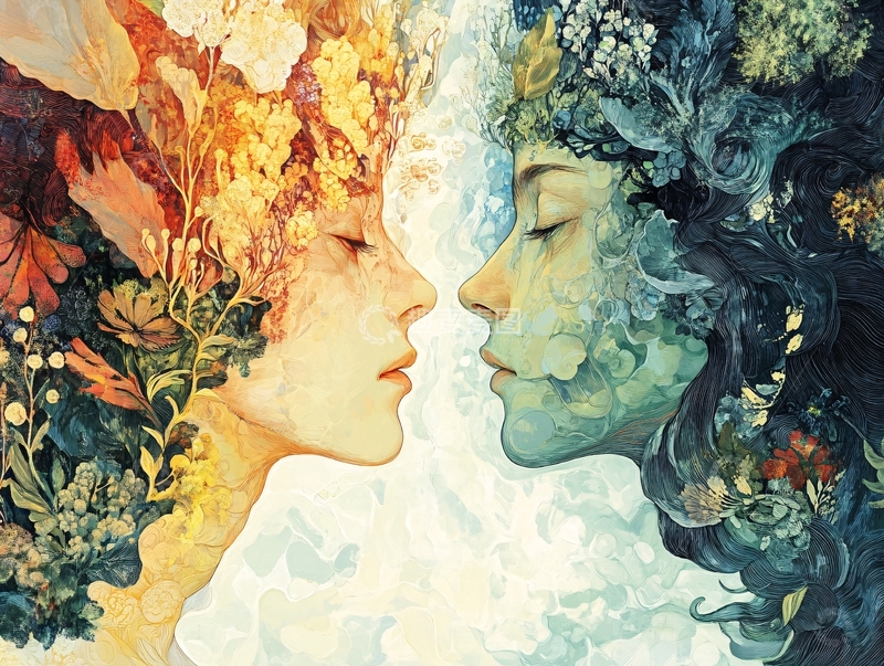 高清大图下载【趣麦麦图】双面女神