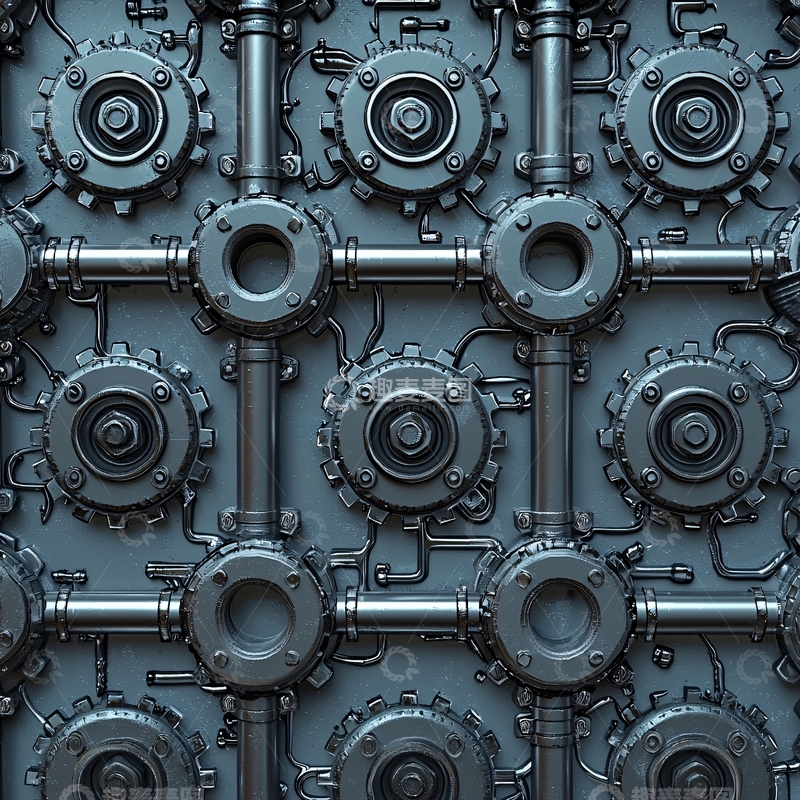 高清大图下载【趣麦麦图】金属机械装置壁面