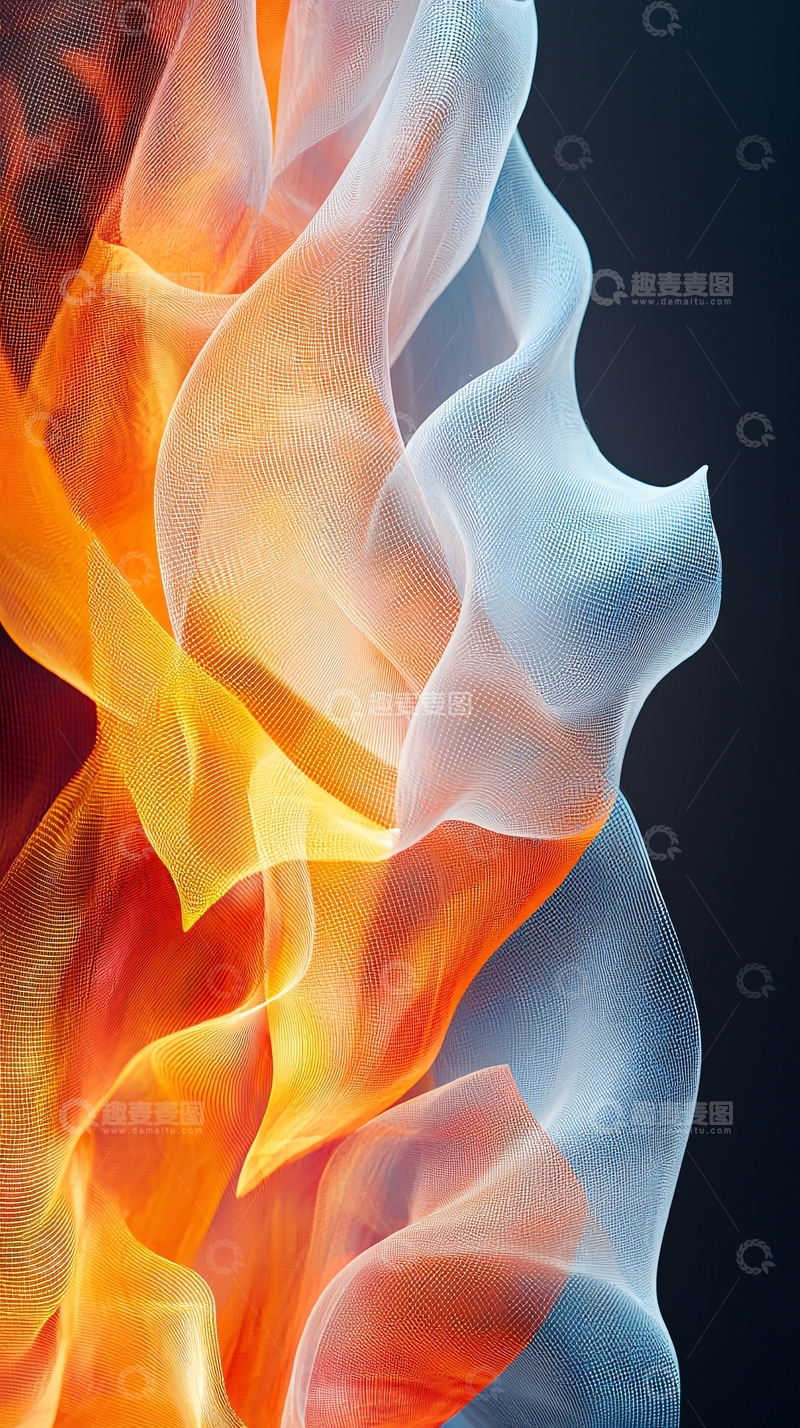 高清大图下载【趣麦麦图】火焰与冰的交织