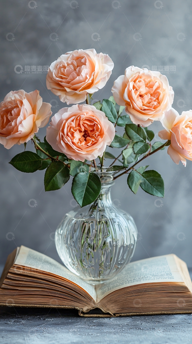 高清大图下载【趣麦麦图】粉色玫瑰