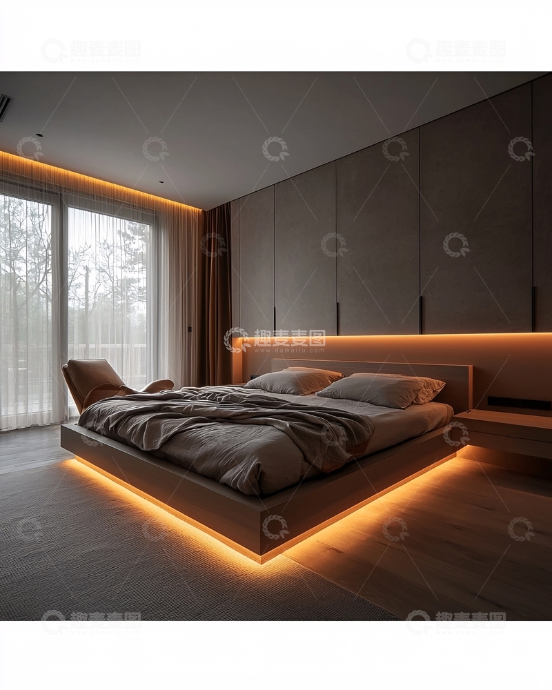 高清大图下载【趣麦麦图】卧室氛围灯