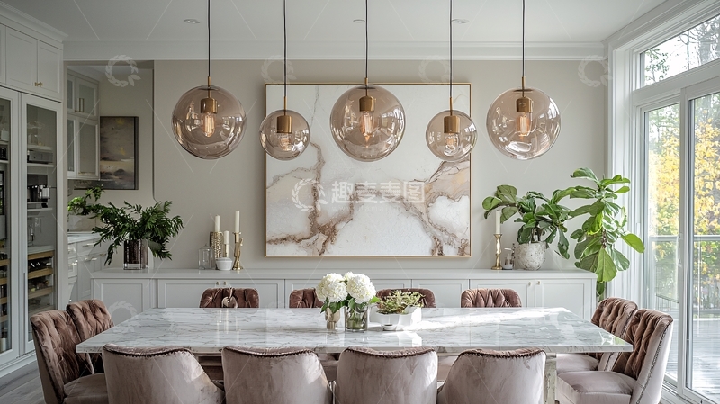高清大图下载【趣麦麦图】现代简约餐厅设计