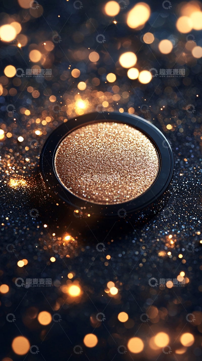 高清大图下载【趣麦麦图】-闪耀金色眼影