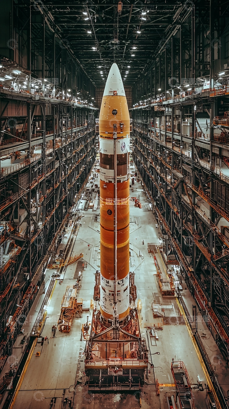 高清大图下载【趣麦麦图】航天飞机组装厂房