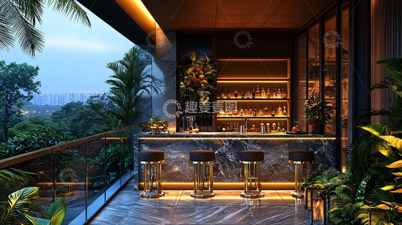 高清大图下载【趣麦麦图】户外酒吧