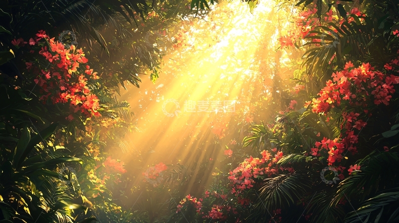 高清大图下载【趣麦麦图】阳光森林