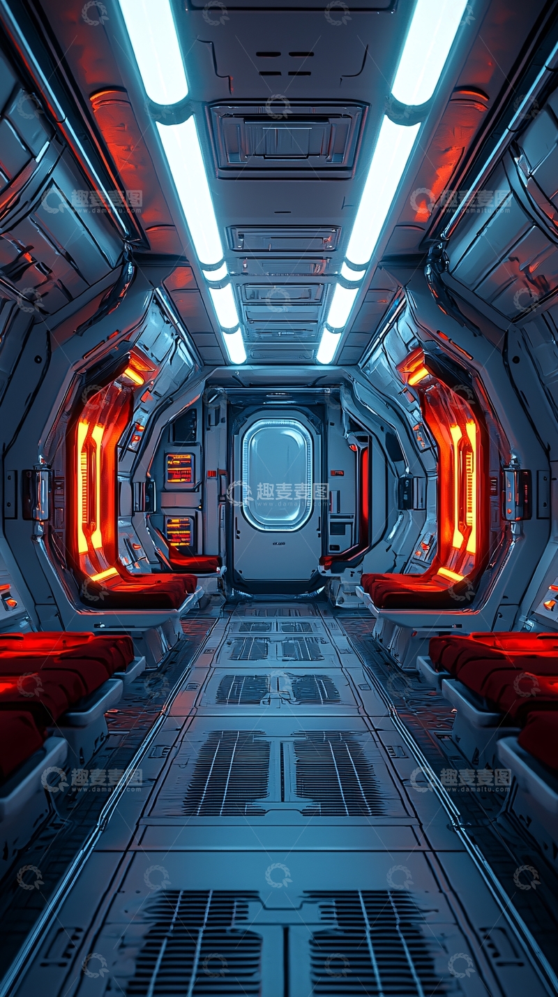高清大图下载【趣麦麦图】未来科技感走廊