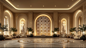 奢华酒店大堂设计3