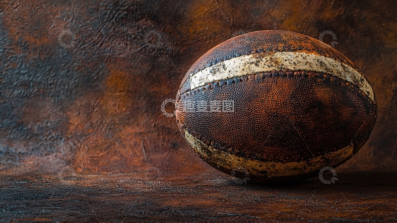 高清大图下载【趣麦麦图】复古旧皮革橄榄球
