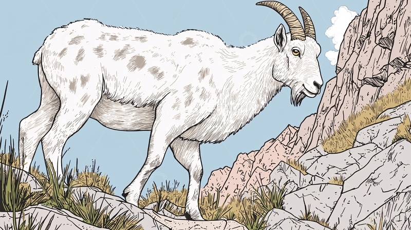 高清大图下载【趣麦麦图】白山羊