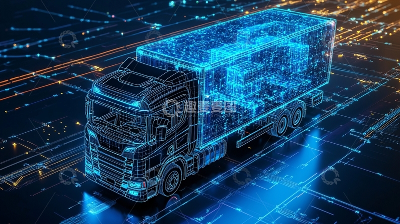 高清大图下载【趣麦麦图】科技感卡车
