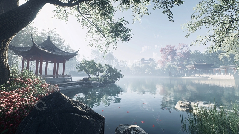 高清大图下载【趣麦麦图】水墨江南