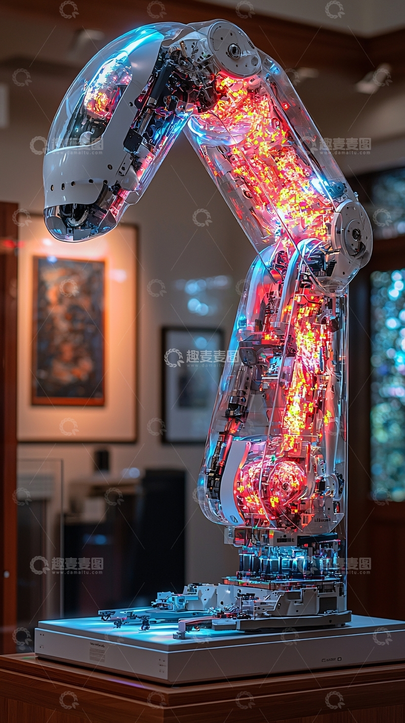 高清大图下载【趣麦麦图】透明机械臂