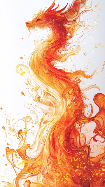 火焰般的中国龙