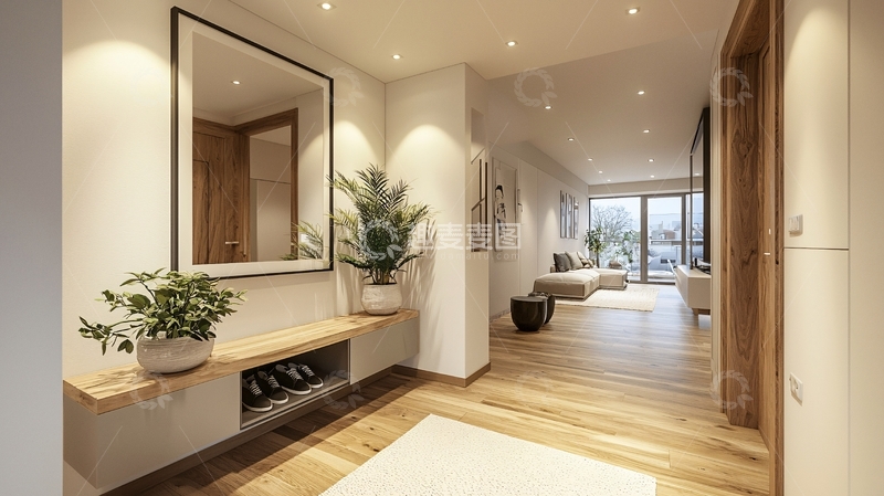 高清大图下载【趣麦麦图】现代简约入户玄关设计