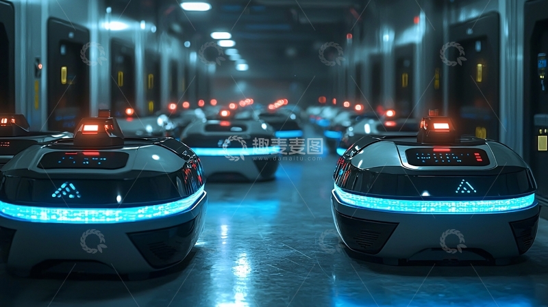 高清大图下载【趣麦麦图】未来科技感机器人