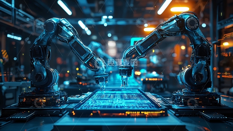 高清大图下载【趣麦麦图】工业机器人