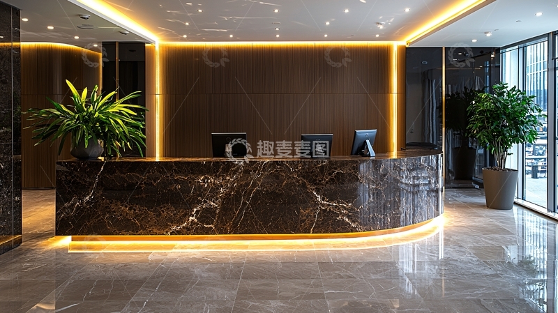 高清大图下载【趣麦麦图】高端酒店大堂前台