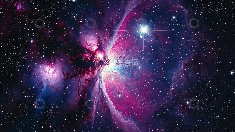 高清大图下载【趣麦麦图】绚丽多彩的宇宙星云