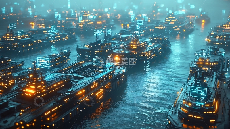 高清大图下载【趣麦麦图】蒸汽朋克风格船队