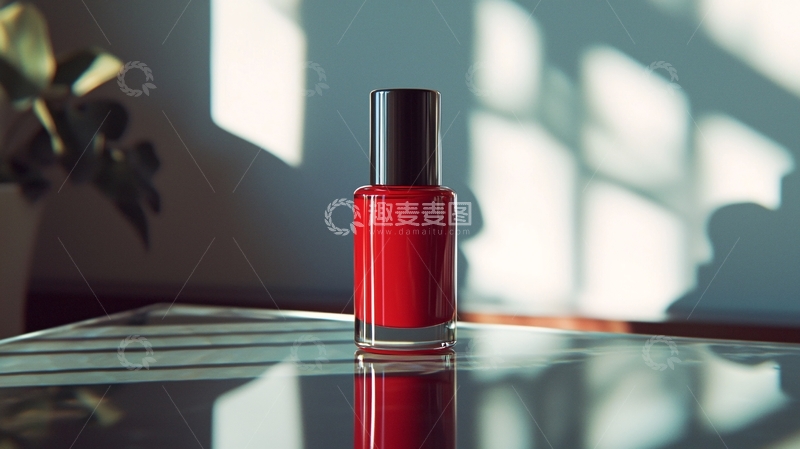 高清大图下载【趣麦麦图】红色指甲油瓶