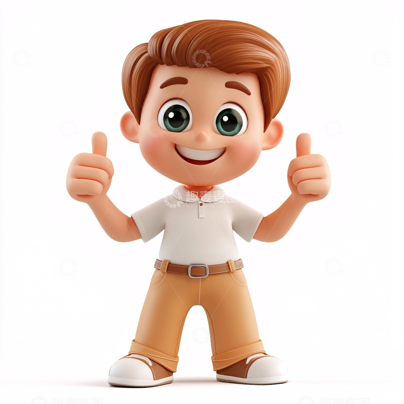 高清大图下载【趣麦麦图】可爱卡通男孩