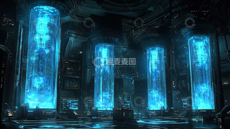 高清大图下载【趣麦麦图】未来科技实验室