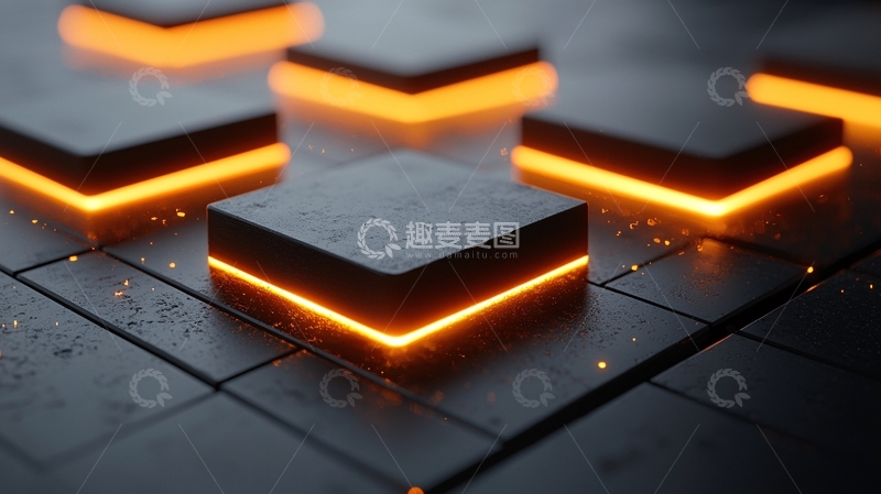 高清大图下载【趣麦麦图】黑色方块