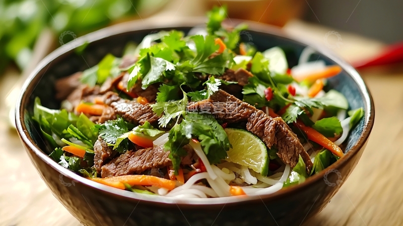 高清大图下载【趣麦麦图】牛肉河粉