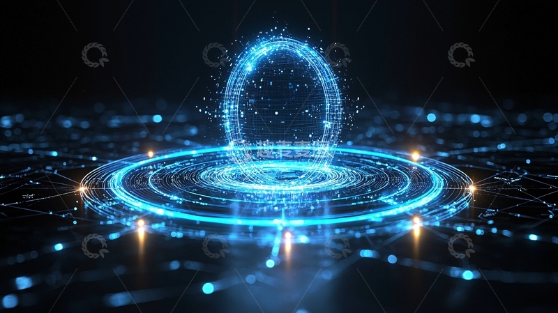 高清大图下载【趣麦麦图】蓝色能量环