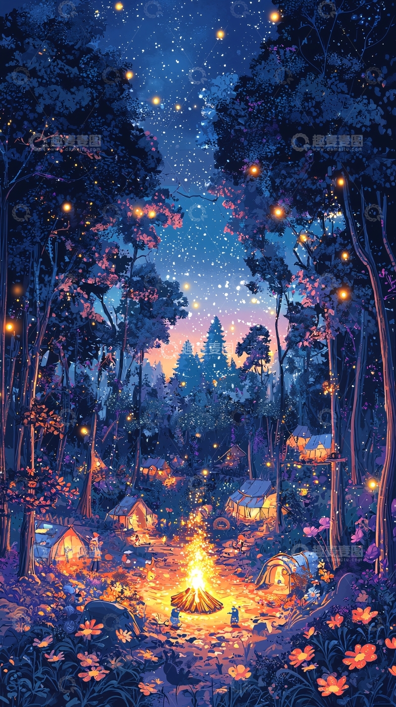 高清大图下载【趣麦麦图】梦幻森林