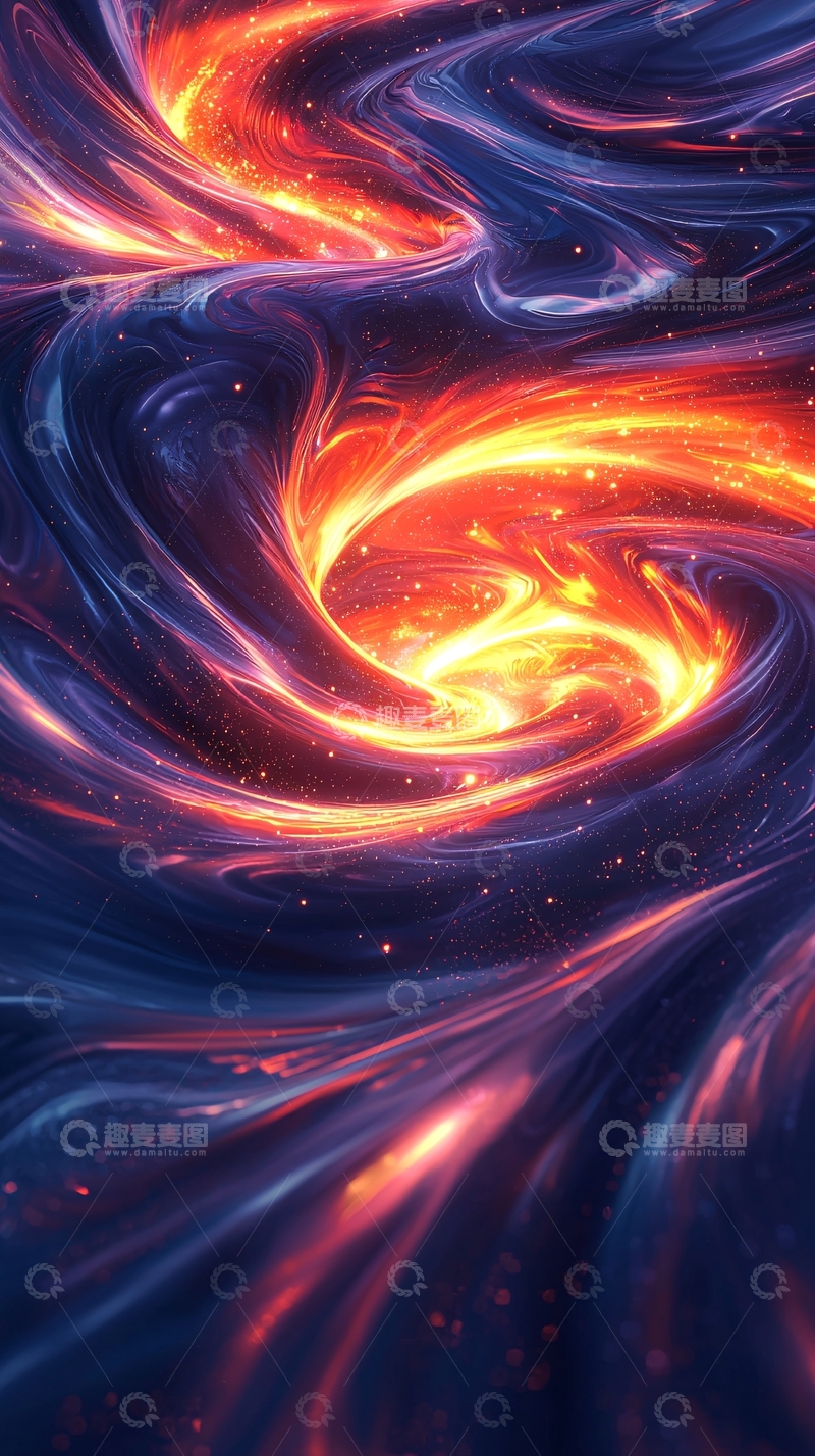 高清大图下载【趣麦麦图】火焰漩涡