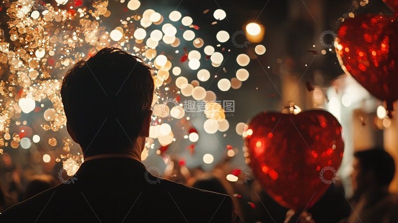 高清大图下载【趣麦麦图】浪漫烟火背景