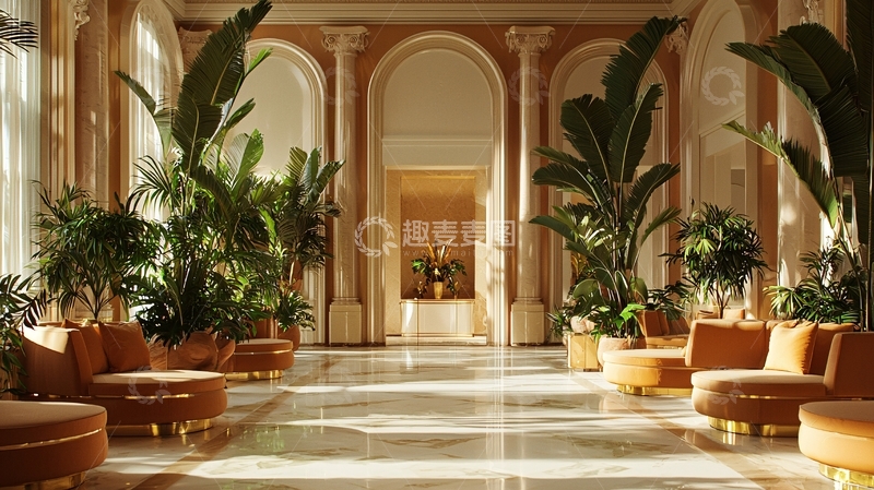 高清大图下载【趣麦麦图】豪华酒店大堂