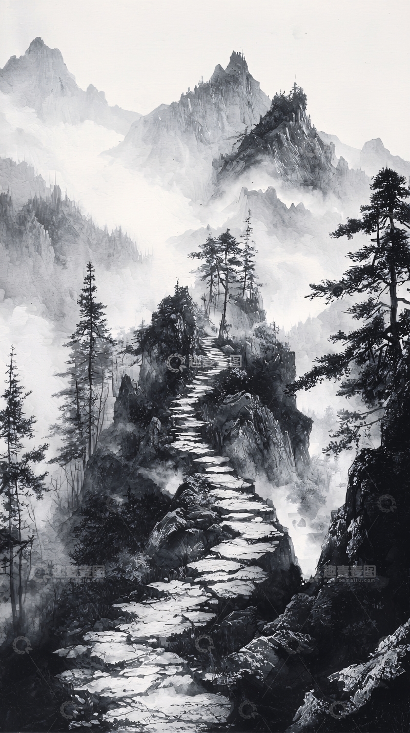 高清大图下载【趣麦麦图】水墨画