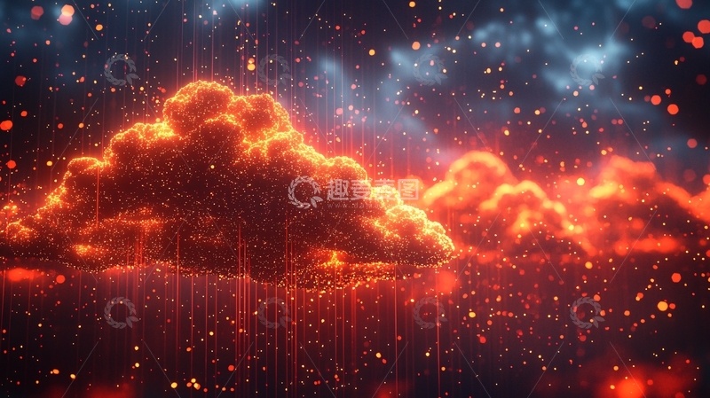 高清大图下载【趣麦麦图】火烧云
